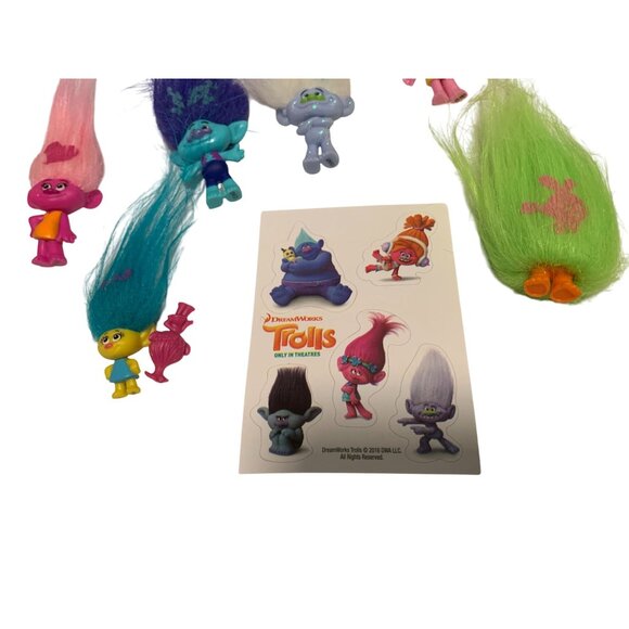 10 piece Lot Troll Figures Stickers 32 in c1012 70391 1 1/2 in x 6 1 in x3 Varie - Picture 5 of 6